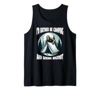 I'd Rather Be Camping and Seeing Bigfoot Tank Top