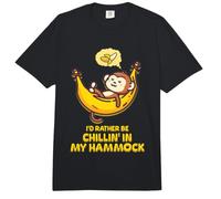 I'd Rather be Chillin' in My Hammock Cute Monkey Camp Kawaii Comfort Colors Adult Heavyweight T-Shirt