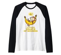 I'd Rather be Chillin' in My Hammock Cute Monkey Camp Kawaii Raglan Baseball Tee