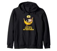 I'd Rather be Chillin' in my Hammock Cute Monkey Camp Kawaii Zip Hoodie