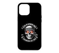 I'd Rather be Cranking My Hog Dank Meme Crank Hog Biker Skul Case for iPhone 12 Pro Max