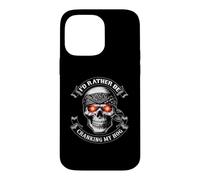 I'd Rather be Cranking My Hog Dank Meme Crank Hog Biker Skul Case for iPhone 14 Pro Max