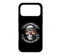I'd Rather be Cranking My Hog Dank Meme Crank Hog Biker Skul Case for iPhone 17 Pro Max