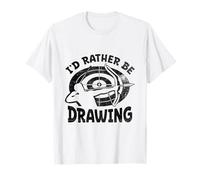 I'd Rather Be Drawing Target Shooting Bows Arrows Archer T-Shirt