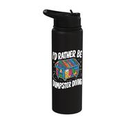 I'd Rather Be Dumpster Diving Stainless Steel Insulated Water Bottle