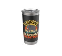 Id Rather Be Elephant Hunting Cute Elephant Lover Stainless Steel Insulated Tumbler
