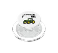 I'd Rather Be Farming Funny Farmer Farm Tractor Gag Joke PopSockets PopGrip for MagSafe