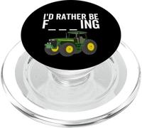 I'd Rather Be Farming Funny Farmer Farm Tractor Gag Joke PopSockets PopGrip for MagSafe