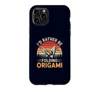 I'd Rather Be Folding Origami Funny Paper Retro Japanese Art Case for iPhone 11 Pro