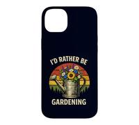 I'd Rather Be Gardening Vintage Watering Can Flowers Case for iPhone 14 Plus