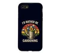 I'd Rather Be Gardening Vintage Watering Can Flowers Case for iPhone SE (2020) / 7/8