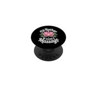 Id Rather Be Giving A Massage Funny Masseuse Lotus PopSockets Adhesive PopGrip