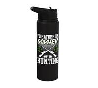I'd Rather Be Gopher Hunting Stainless Steel Insulated Water Bottle