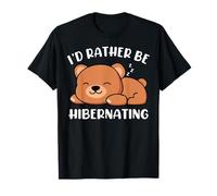 I'd Rather Be Hibernating Pajamas Bear Shirt T-Shirt