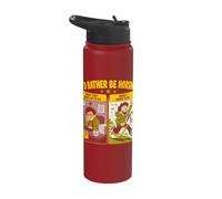 Id Rather Be Horsing Funny Hobby Horsing Escape Stainless Steel Insulated Water Bottle