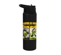 Id Rather Be Horsing Funny Hobby Horsing Escape Stainless Steel Insulated Water Bottle