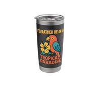 I'd Rather Be in A Tropical Paradise Stainless Steel Insulated Tumbler