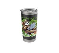 I'd Rather Be in Costa Rica Sloth Remote Working Pura Vida Stainless Steel Insulated Tumbler