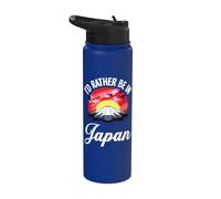 I'd Rather Be in Japan Stainless Steel Insulated Water Bottle