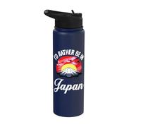 I'd Rather Be in Japan Stainless Steel Insulated Water Bottle