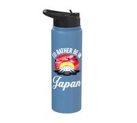 I'd Rather Be in Japan Stainless Steel Insulated Water Bottle