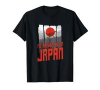 I'd Rather Be in Japan Value Graphic T-Shirt, Men, Black, XL