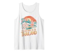 I'd Rather Be in Thailand Buddha Mandala Tank Top