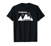 I'd Rather Be in The Catskills Value Graphic T-Shirt, Men, Black, S