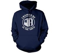 I'd Rather Be in The Shed Kids Hoodie - Navy 7-8 Years