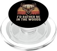 I'd Rather Be in The Woods Deer Hunting PopSockets PopGrip for MagSafe