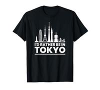 I'd Rather Be in Tokyo - Urban Skyline Graphic T-Shirt