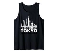 I'd Rather Be in Tokyo - Urban Skyline Graphic Tank Top
