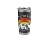 I'd Rather Be in Val Gardena Funny Dolomites Skiing Stainless Steel Insulated Tumbler