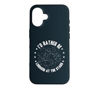 I'd Rather Be Looking At The Stars Planets Astronomy Space Case for iPhone 16