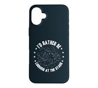 I'd Rather Be Looking At The Stars Planets Astronomy Space Case for iPhone 16 Plus