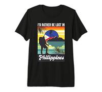 I'd Rather Be Lost in Philippines Trip Souvenir Vacation Premium T-Shirt
