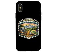 I'd Rather Be Lost In The Woods Than Found In The Office Case for iPhone X/XS