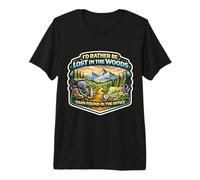 I'd Rather Be Lost in The Woods Than Found in The Office Premium T-Shirt