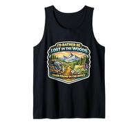 I'd Rather Be Lost in The Woods Than Found in The Office Tank Top
