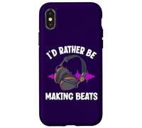 I'd Rather Be Making Beats Funny Music Producer Case for iPhone X/XS