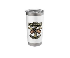 Id Rather Be Making Candles Candle Making Hobby Stainless Steel Insulated Tumbler