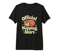 I'd Rather Be Napping Funny Napping Memes Cat Napping Sign Premium T-Shirt