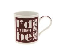 I'd Rather Be Novelty Coffee Cup - Funny Mug, Tea Mugs Gift | Home Office | Dishwasher & Microwave Safe | Ideal Christmas Or Birthday Gift | (Id Rather Be Drinking Coffee)