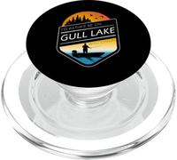 I'd Rather Be On Gull Lake Wisconsin Sunset Fishing PopSockets PopGrip for MagSafe