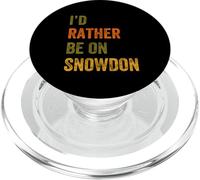 I'd Rather Be On Mount Snowdon Wales Retro Vintage Text PopSockets PopGrip for MagSafe