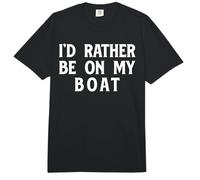 I'd Rather Be On My Boat Sailboat Sail Boating Sailing Yacht Comfort Colors Adult Heavyweight T-Shirt