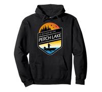 I'd Rather Be On Perch Lake Wisconsin Fishing Pullover Hoodie