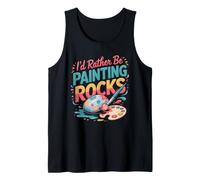 I'd Rather Be Painting Rocks Painted Craft Tank Top