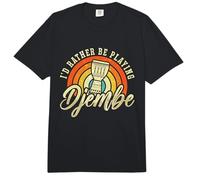 I'd Rather Be Playing Djembe Retro Loves Reggae Music Djembe Comfort Colors Adult Heavyweight T-Shirt