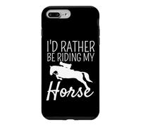 I'd Rather Be Riding My Horse Rider Horseback Equestrian Case for iPhone 7 Plus/8 Plus